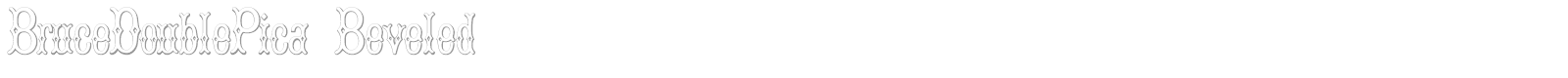 Bruce Double Pica font preview